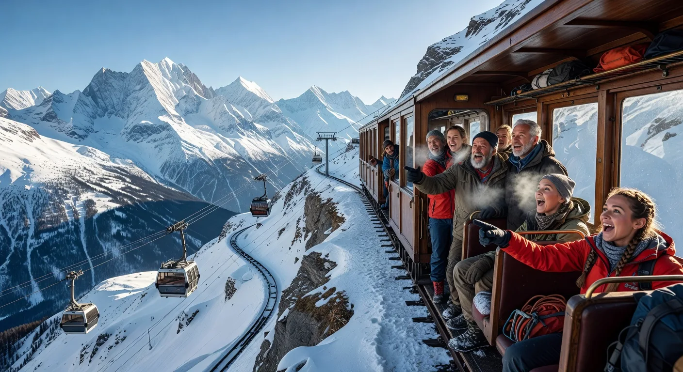 Alpine train adventure
